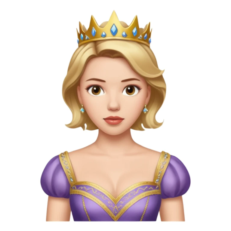 Scarlett Johansson in a princess dres sticker