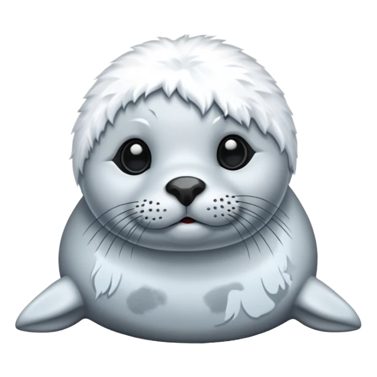 white winter & artic animal (seal)  sticker