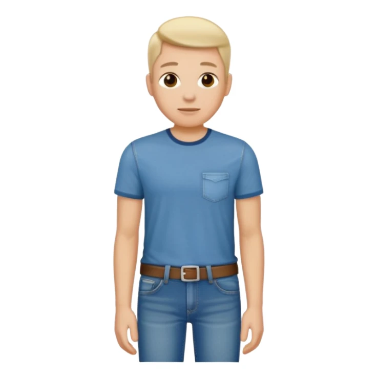 Use the following image but change the clothes to jeans and shirts sticker