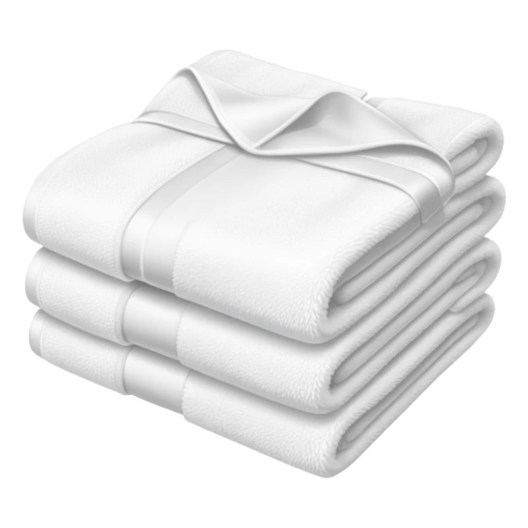 The towel is beautifully folded sticker