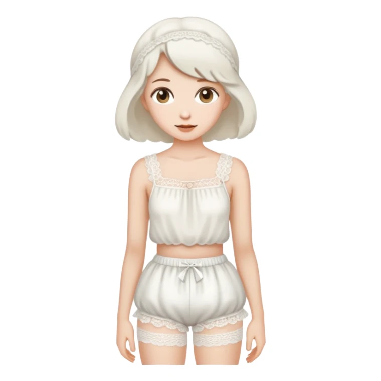 Women’s white bloomers sticker