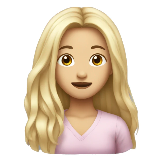 an asian with mi long hair sticker