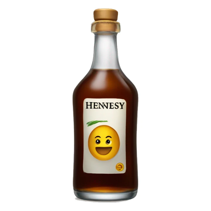 bottle of hennesy sticker