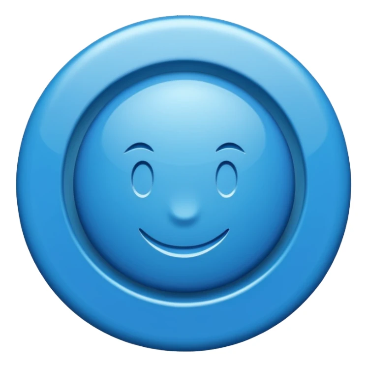 Un rond bleu avec le logo validé  sticker