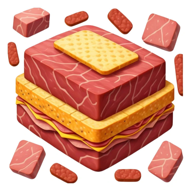 henry matisse style spam meat landscape sticker