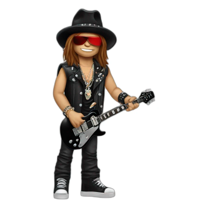 Slash guitarist and Axl rose sticker
