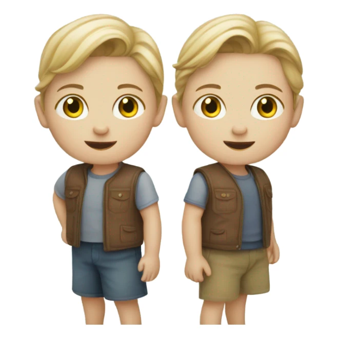 twins in Copenhagen - caucasian race sticker