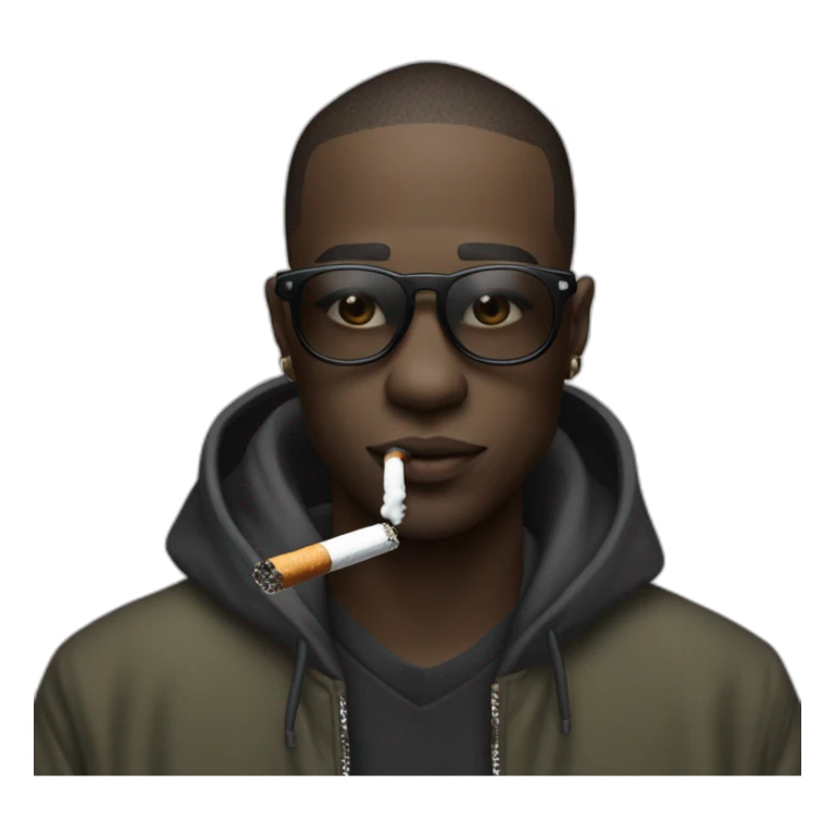 le rappeur jok'air avec une cigarette sticker