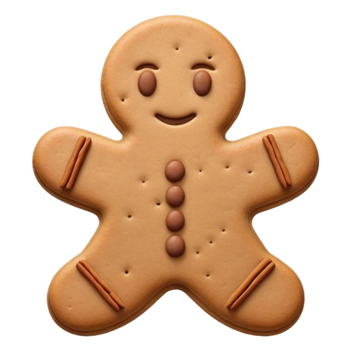 Cinematic Realistic Speculaas Biscuit Emoji, featuring spiced, crisp cookies rendered with lifelike detail and warm, aromatic lighting. sticker