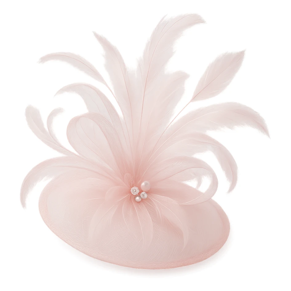 pink fascinator, soft and dreamy sticker