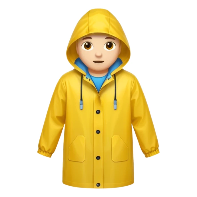 yellow raincoat for women (just the jacket without a woman in it) sticker