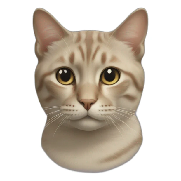 Cat faded than a h sticker