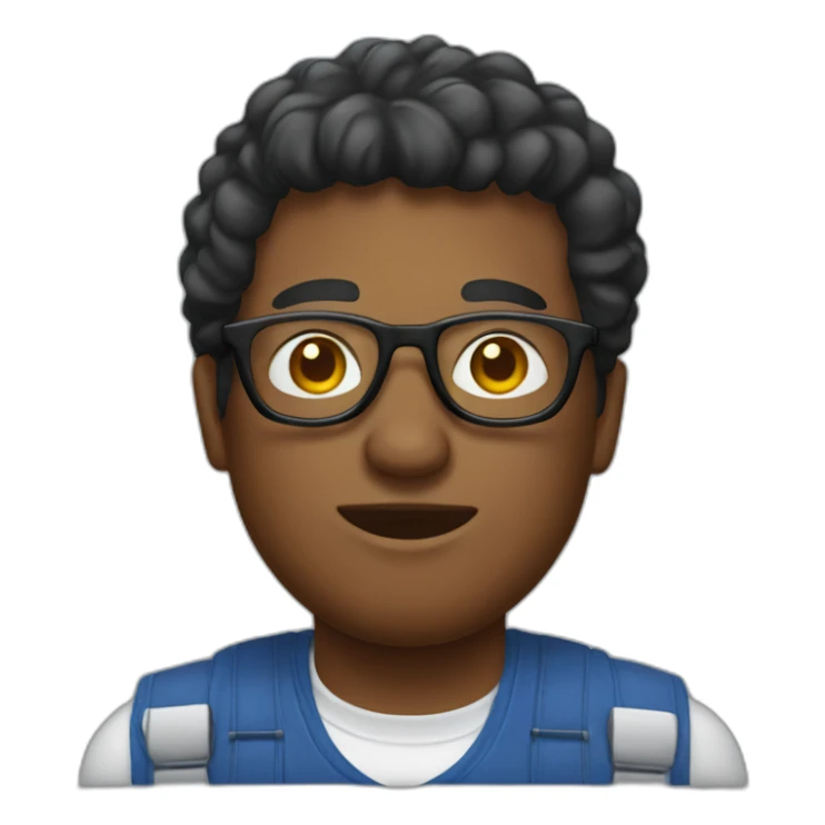 kentucky man with overalls and glassess sticker