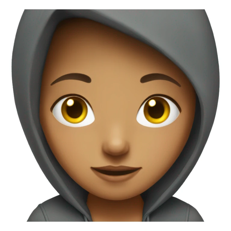 Girl with hoodie  sticker