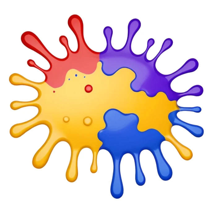 large paint splat sticker