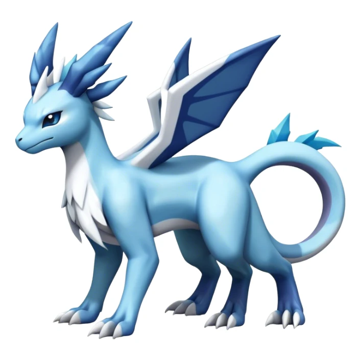 lugia-dialga-suicune-Glaceon-hybrid, full body sticker