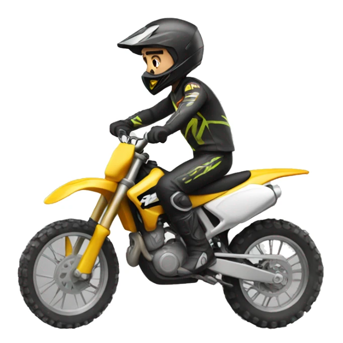 A man on a motocross bike sticker