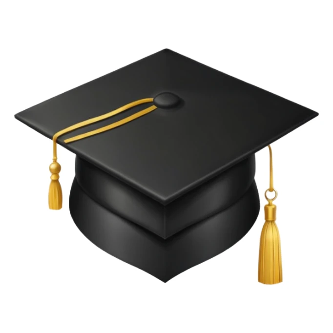 graduation cap with honors sticker