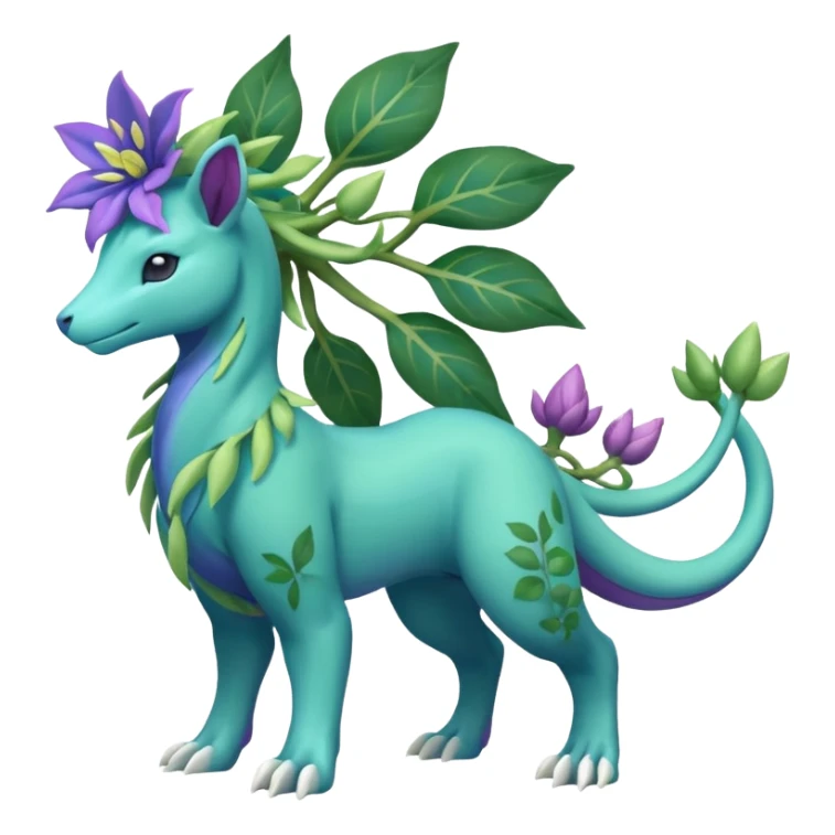 Suicune-Meganium-Bayleaf-fusion (full body) sticker