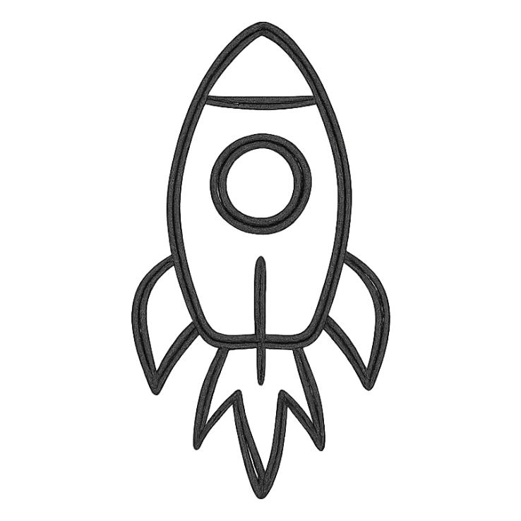 rocket sticker