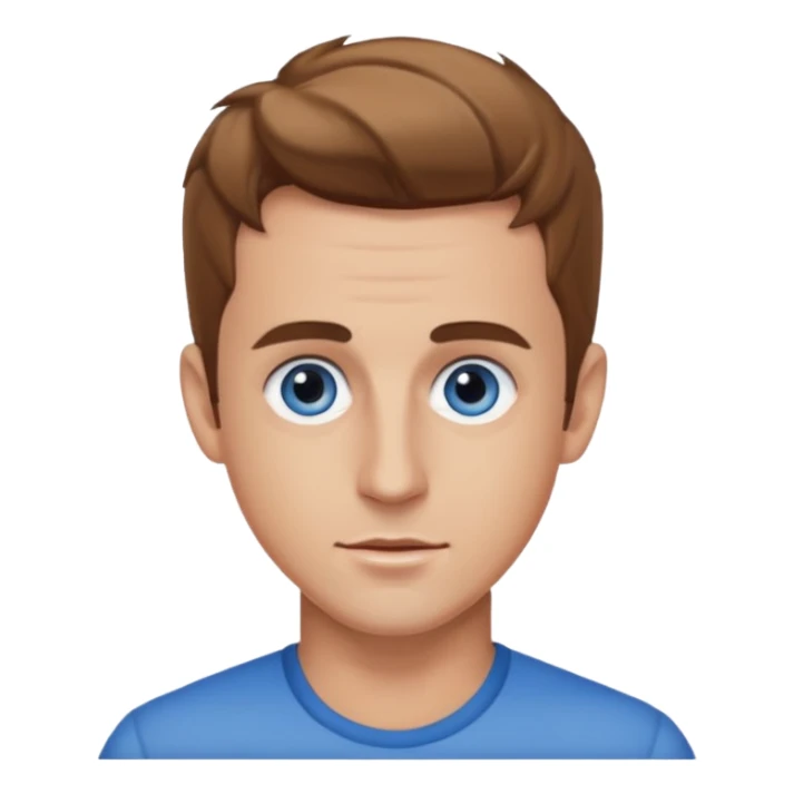 Joey McIntyre blue eyes, light brown hair sticker