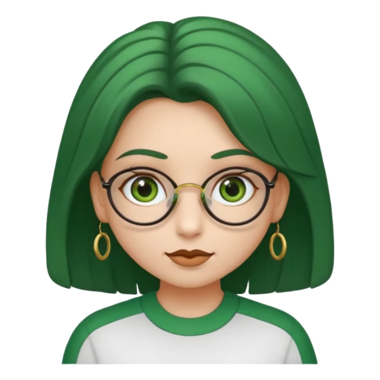 uma menina branca com óculos, cabelo longo castanho claro e olhos verdes e outra menina branca com cabelos ondulados castanhos escuros e olhos marrons sticker