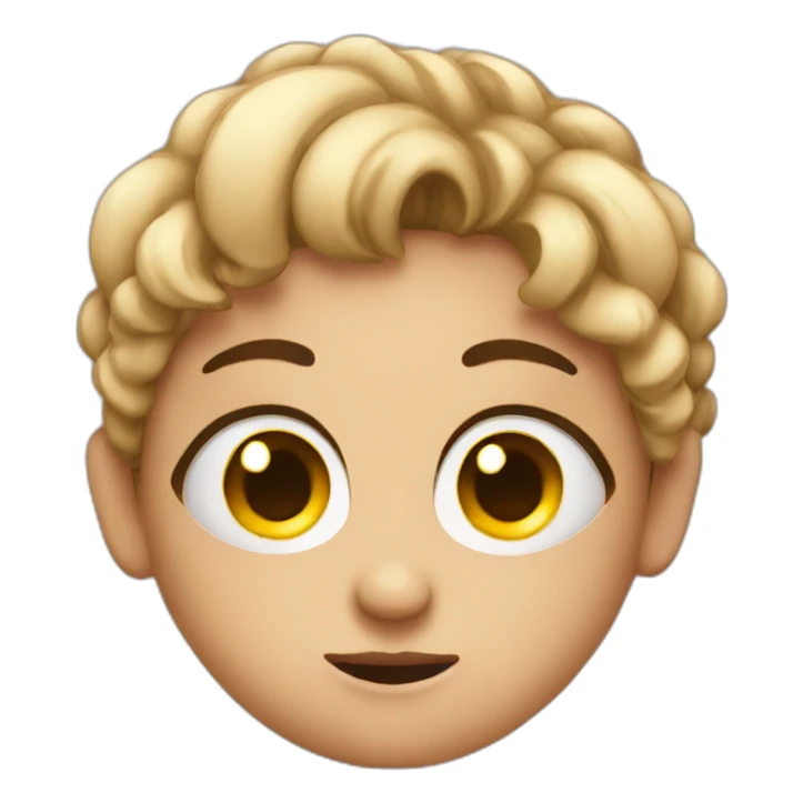 emoji with sarcastic eye look (girl emojis) sticker