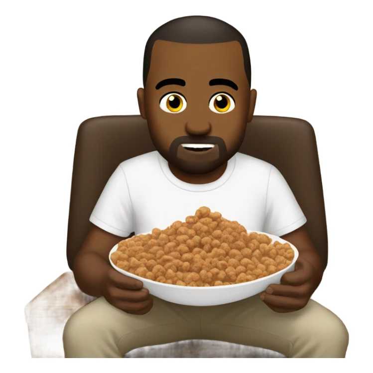 Kanye west eating cocoa puffs sticker