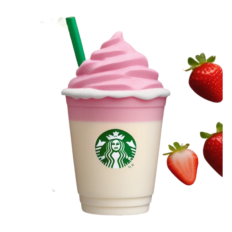 Starbucks pink drink with vanilla sweet cream cold foam on top sticker
