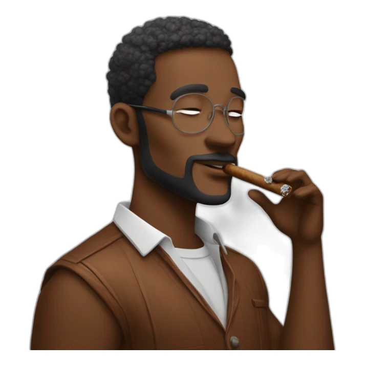 tobi lutke smoking a shopify branded cigar sticker