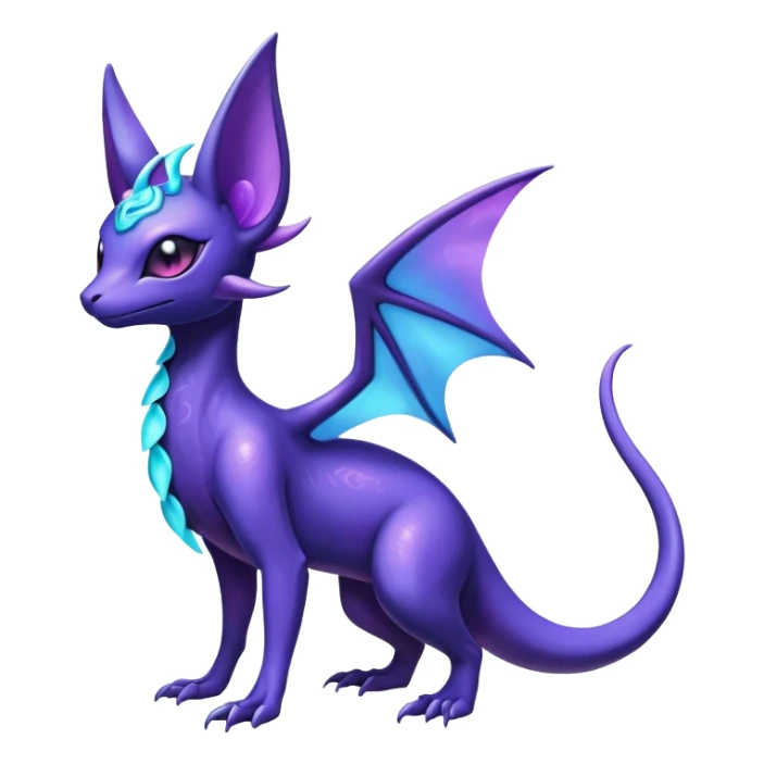 Shiny Ethereal Celestial Salandit-Noibat-Espeon-Hybrid (Full body) sticker