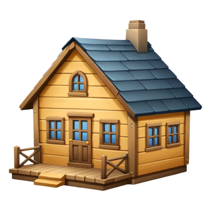 Petite maison indiquant le.depart d 1 voyage  sticker