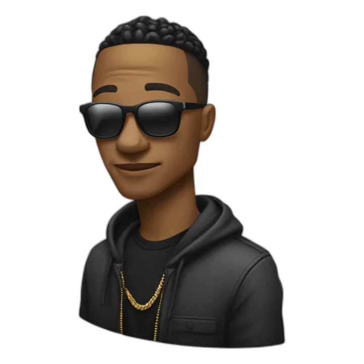 le rappeur jul qui fait le signe sticker