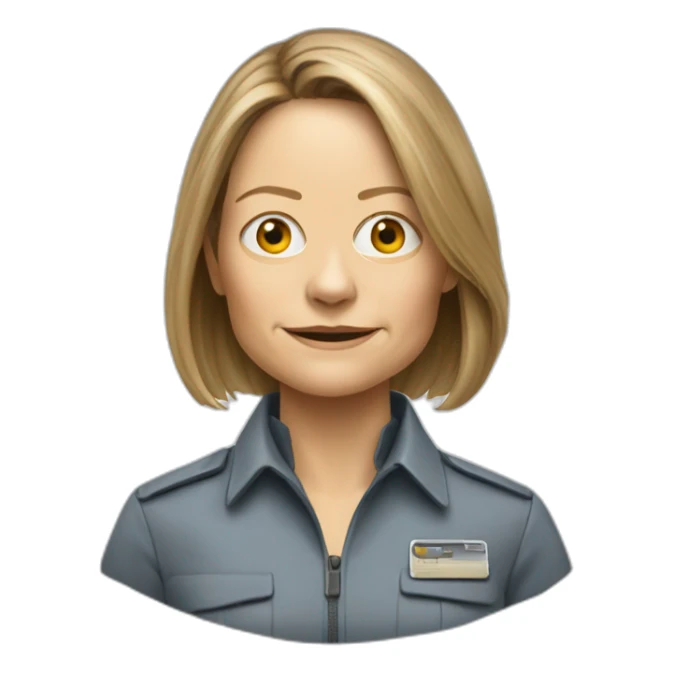 Jodie foster from Contact movie sticker