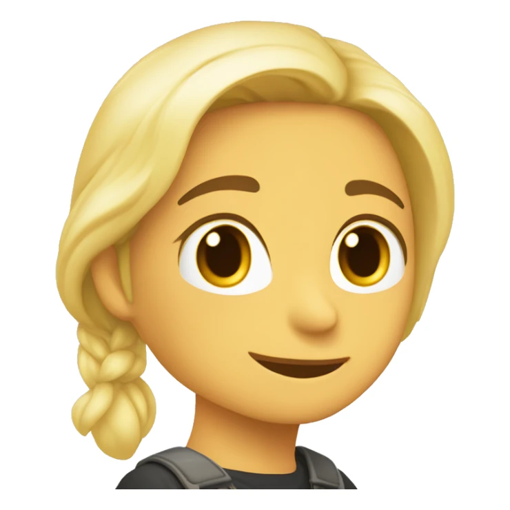 Chico pelinegro y chica peli rubia besándose  sticker