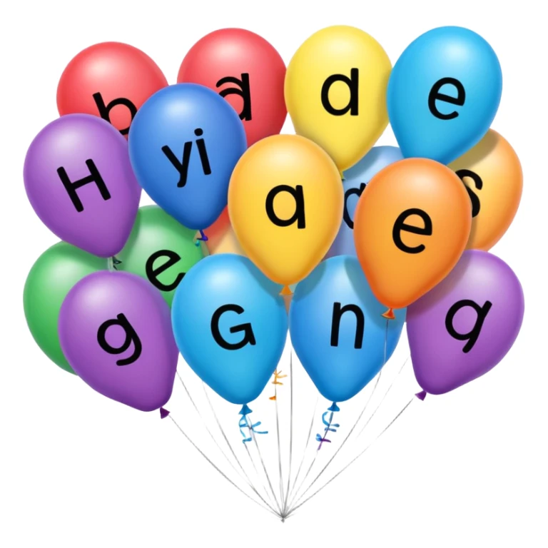 The words “hide your girlfriends” written in party balloons multicolored sticker