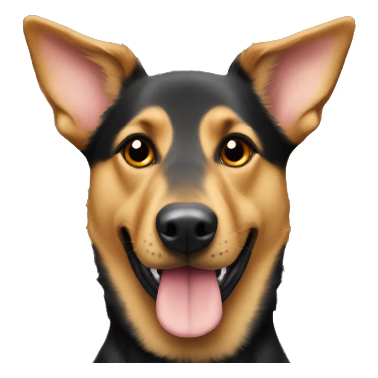 australian kelpie german shepherd mix dog sticker