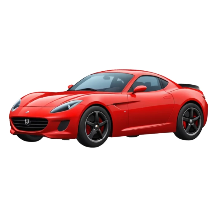 red sports car sticker