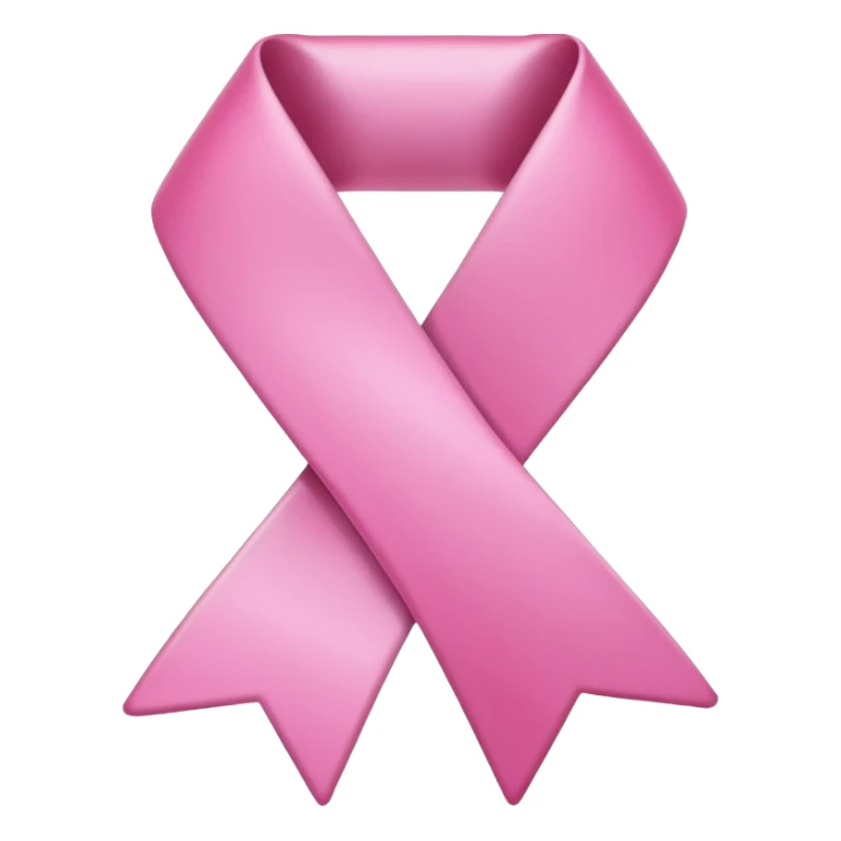 Ribbon emoji pink colour sticker