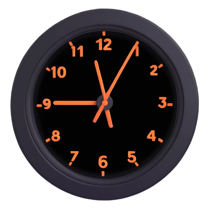 A clock with its hands spinning fast, showing the rapid passage of time. sticker