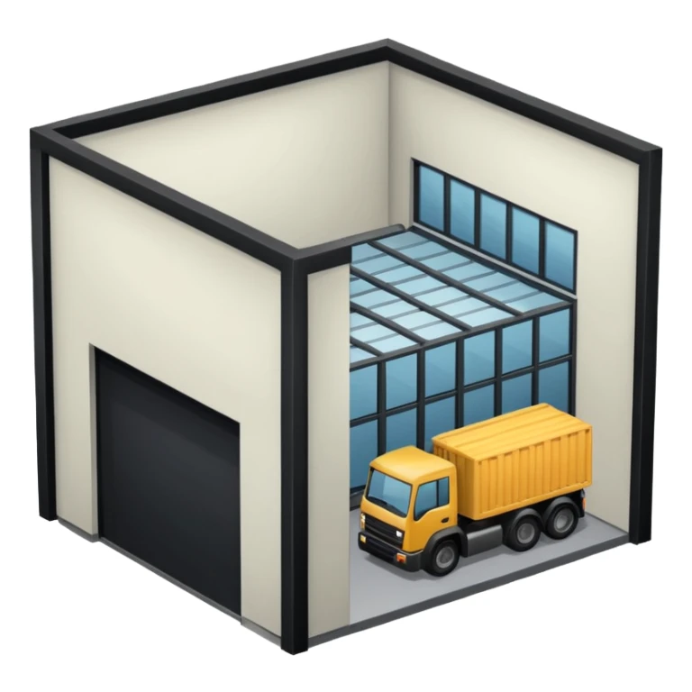 ambient warehouse at an angle sticker