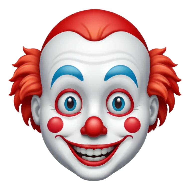 Watery eyes emoji and Merge with 🤡  sticker