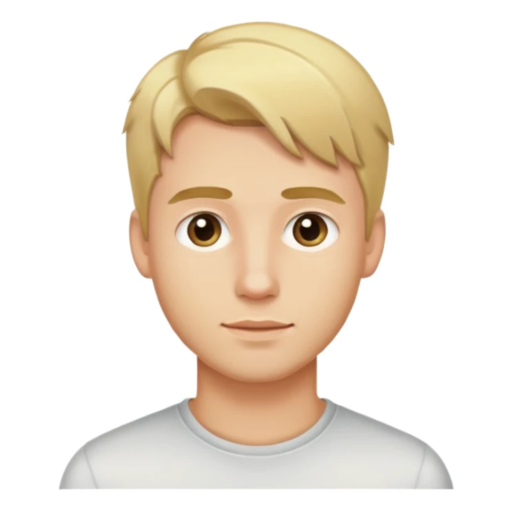 young man with blonde hair and light stubble sticker