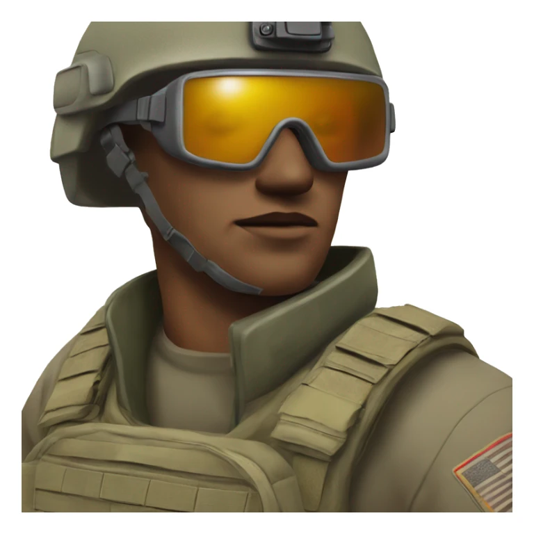soldier in fpv googles sticker