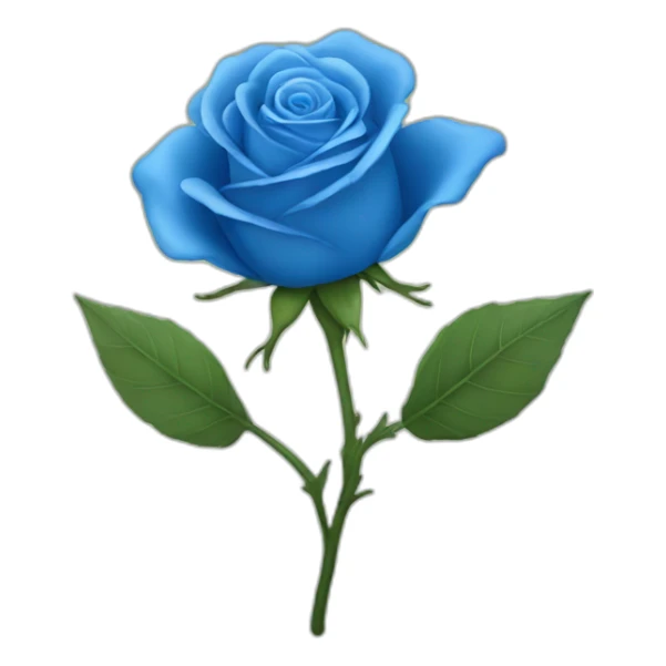 Blue rose with wings sticker