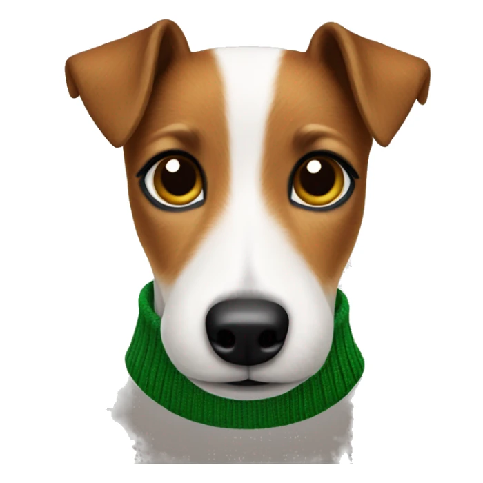 Jack russel terrier in Christmas sweater  sticker