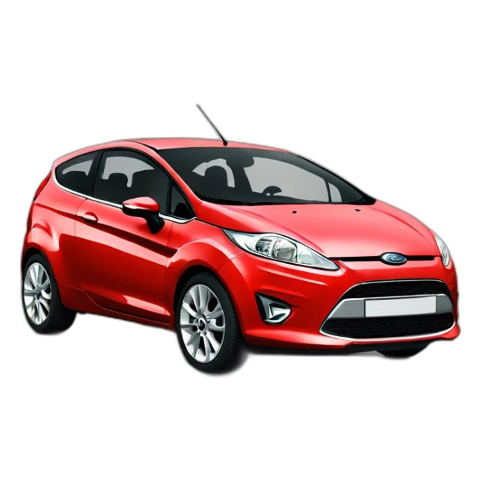 Ford fiesta 2010 red 3 door phase 1 sticker