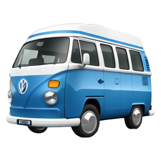 VW T6 California bus VW blue white sticker