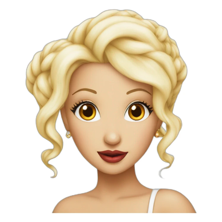 christina aguilera with a genie sticker