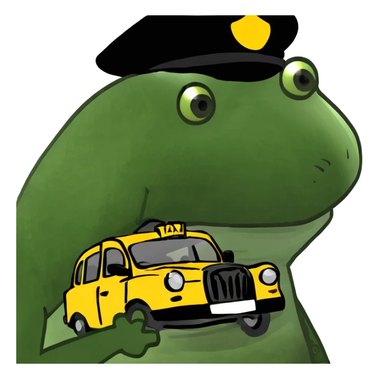 3D classic black London cab taxi sticker